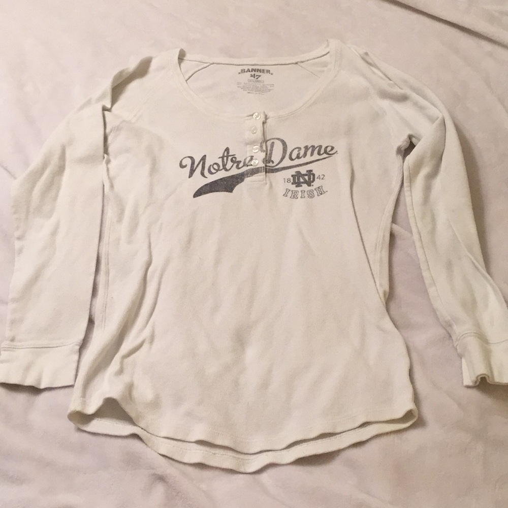 Notre Dame white long sleeve